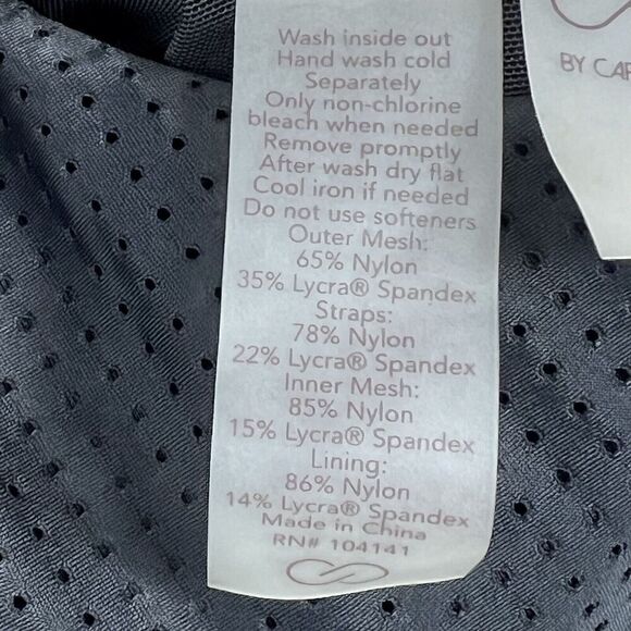 Calia by Carrie Underwood Black Strappy Crop Top Tank Top Bra Size XL - Picture 11 of 11